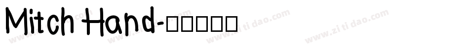 Mitch Hand字体转换